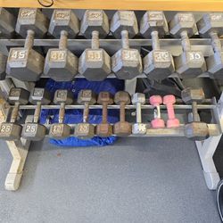 Dumbbell Set With Rack