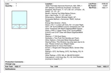Milgard Fixed Over Awning Window
