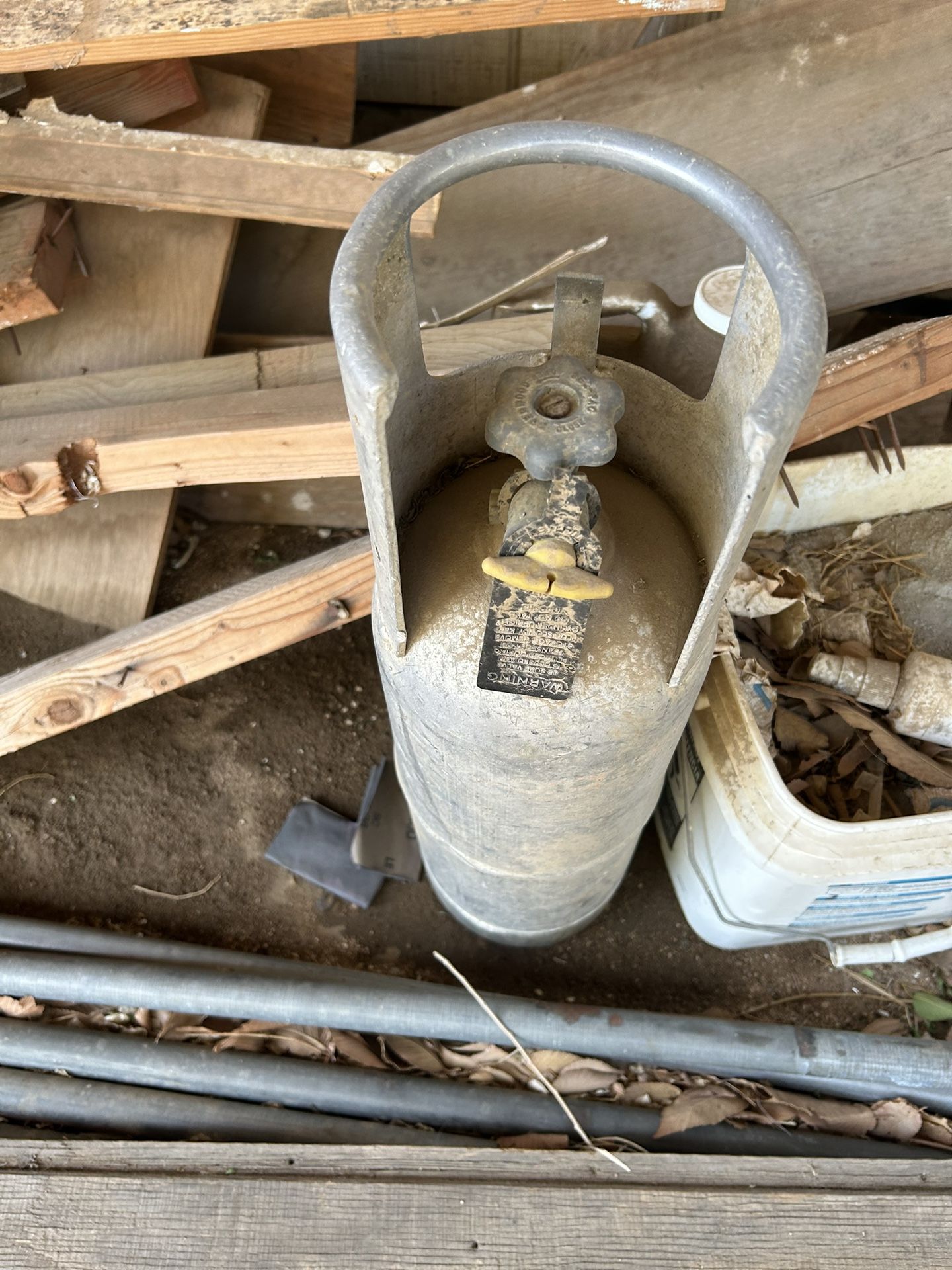 Propane Tank About 8 Inches Wide By 24 Inches