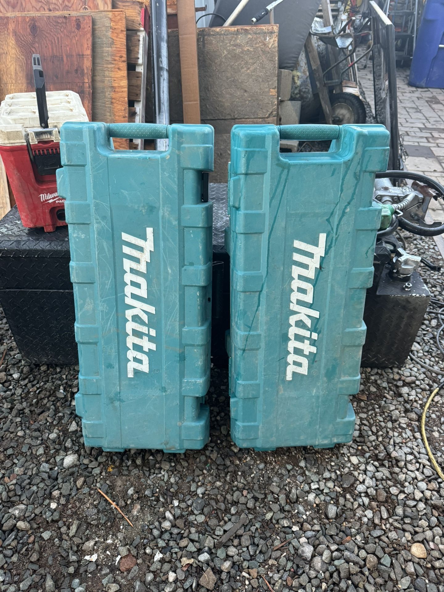 Two Makita Jack Hammer Cases For Free.