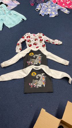 Nightmare Before Christmas Raglan Shirts Lot of 2