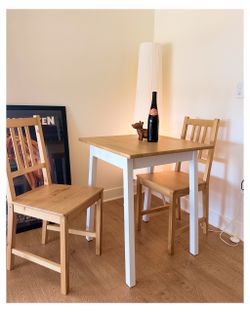 Small Dining Table and 2 Chairs Set