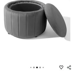 Round Storage Ottoman Coffee Table Brand New