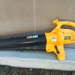 Yard Man Blower Vacuum Yellow YMESV1300 double insulated 120v 60hz