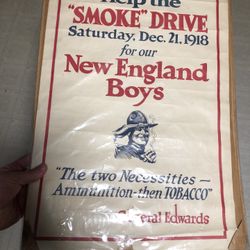1918 Military Smoke Drive Poster 