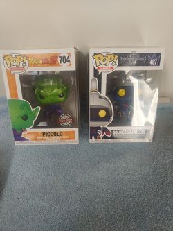 Funko Pop Soldier Heartless & Piccolo NEW