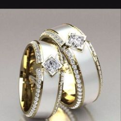 *SALE* 1 PC Dazzling Created White Sapphire Wedding Band Ring Sizes 6/7/9 *See My Other 800 Items*