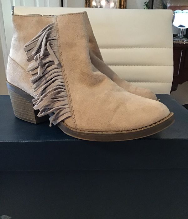 report tan booties