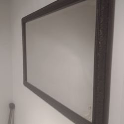 Very Fancy Heavy Unique Mirror For Sale 40" By 28" High $30 O.B.O And A Cheap Simple Stand Up Mirror $10 
