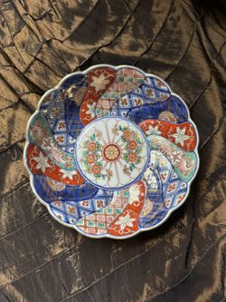 6” Antique Japanese Imari porcelain plate rare found
