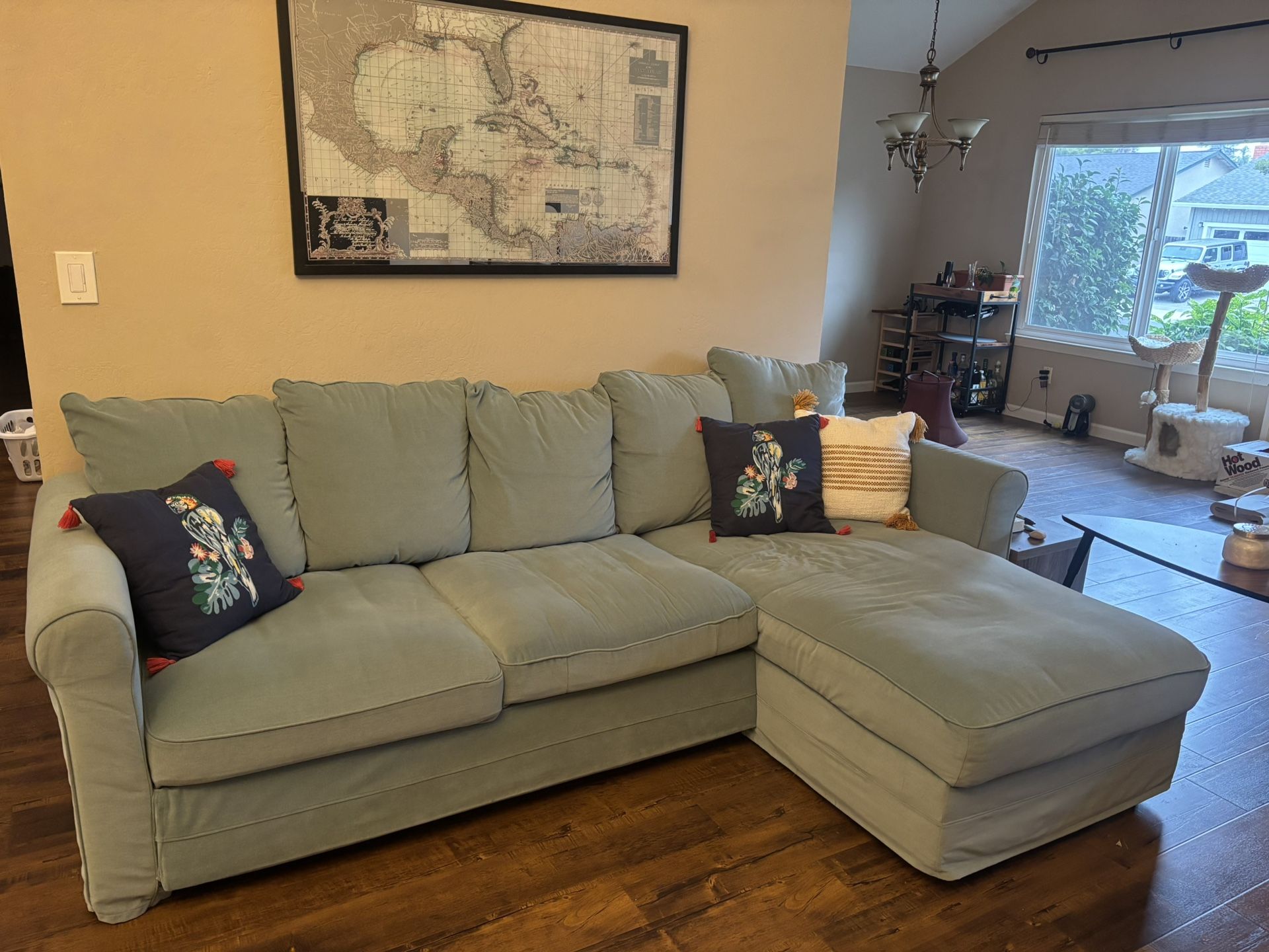 Sofa w/ Chaise + Storage