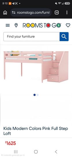 Kids bed with step
