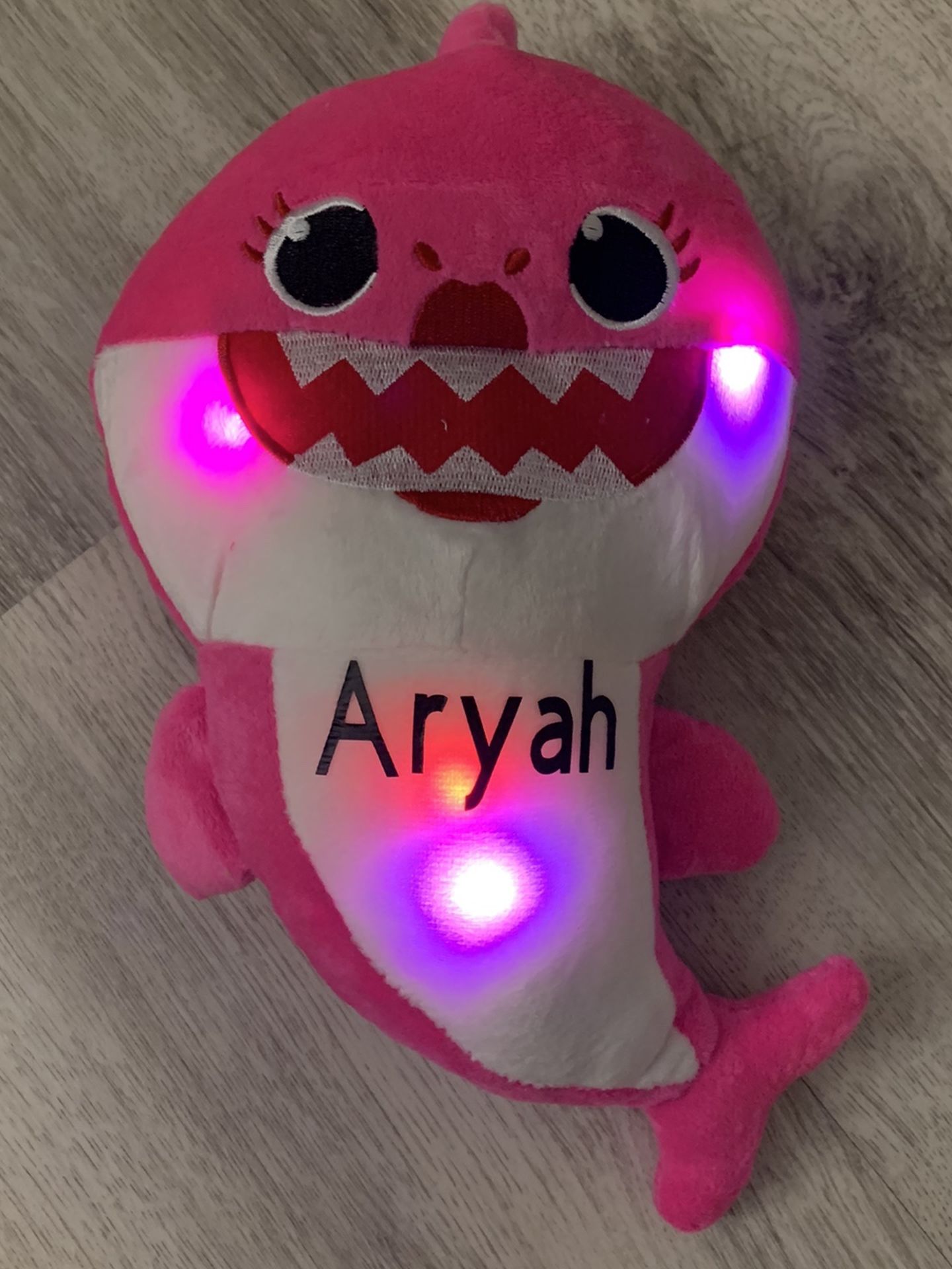 Personalized Singing LED Light Plush Toys Music Doll English Song Toy Gift