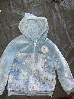 Frozen Sweater Size 6  Sherpa From The Inside, Like New Worn Only Once Or Twice