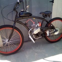 Motor Beach Cruiser Bike. 2 Stroke