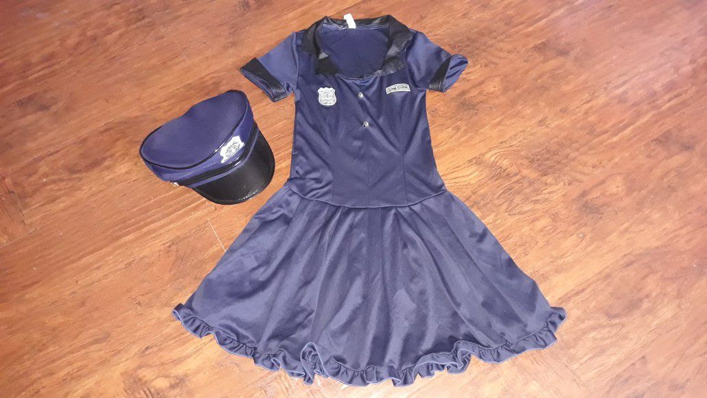 Police girl costume for kid's size 10
