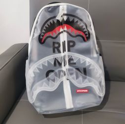 Sprayground backpack clear
