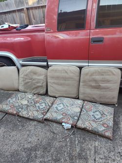 All together only 10$ patio chairs cushions