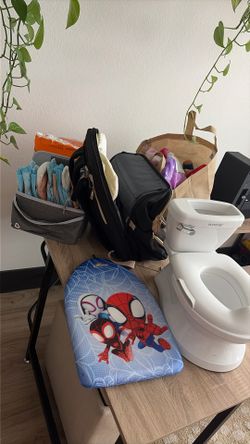 Bundle Kids Baby Stuff Toilet Diaper Bag Small Pool Size 5 Diapers Caddy
