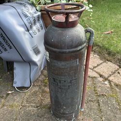 Vintage Copper Fire Extinguisher 