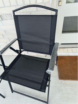 Brand-new black porch table set,  Juego de Mesa para porche