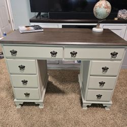 Refinished Desk 8 Drawer