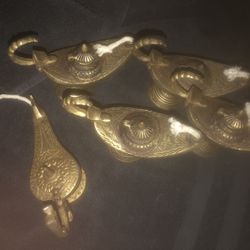 Aladdin Brass genie Lamp cone burners Antique 