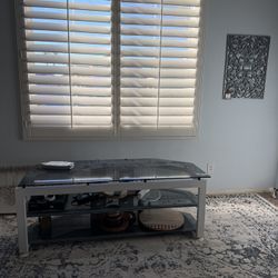Glass Metal tv Stand