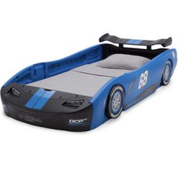 Blue Race car Bed- Twin Size 