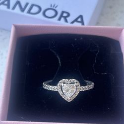 Pandora Elevated Heart Ring Sterling silver