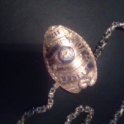 Gold Steel San Francisco Officer Badge