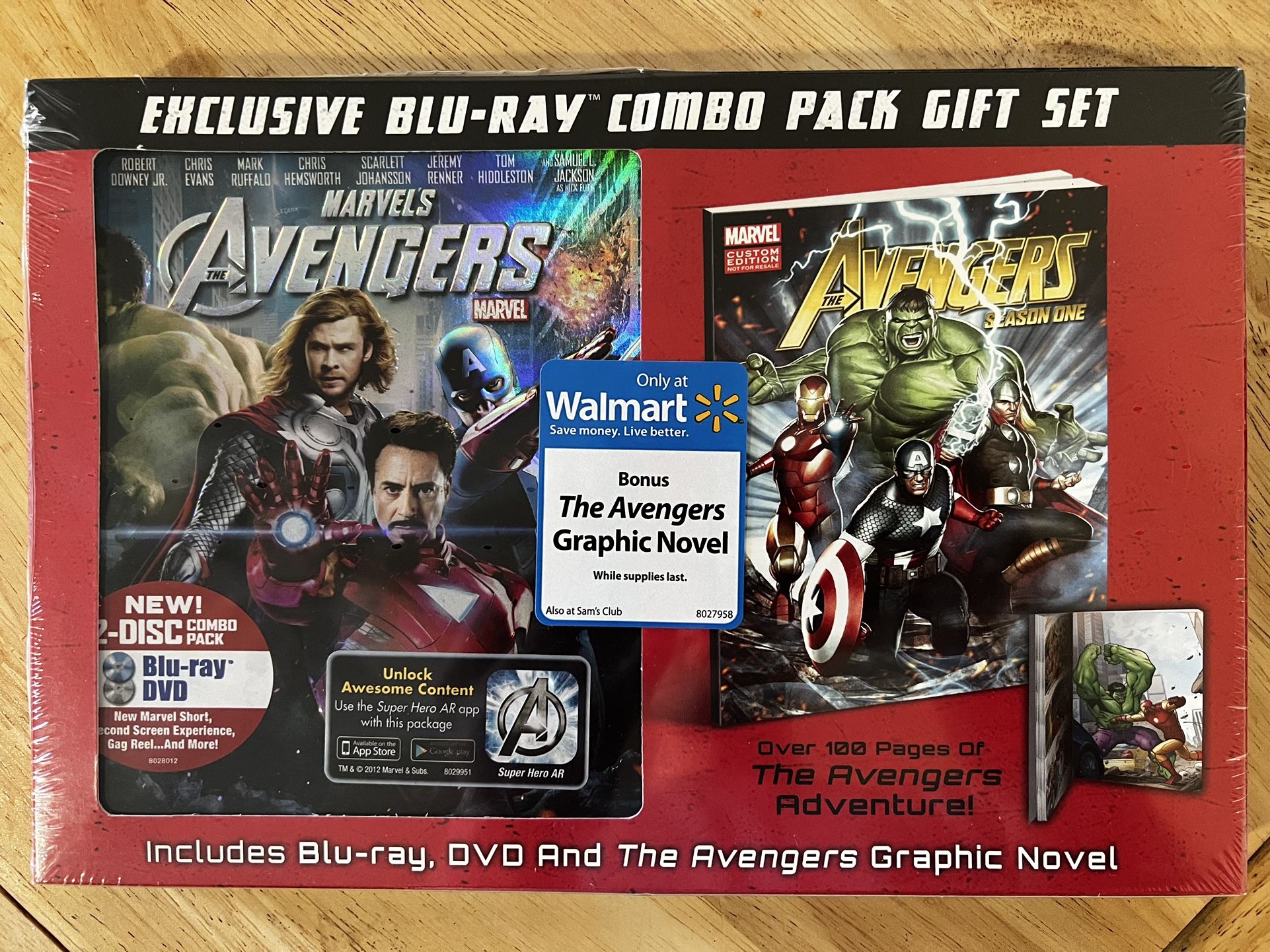 Marvel's Avengers Exclusive Blu-Ray Combo Pack Gift Set