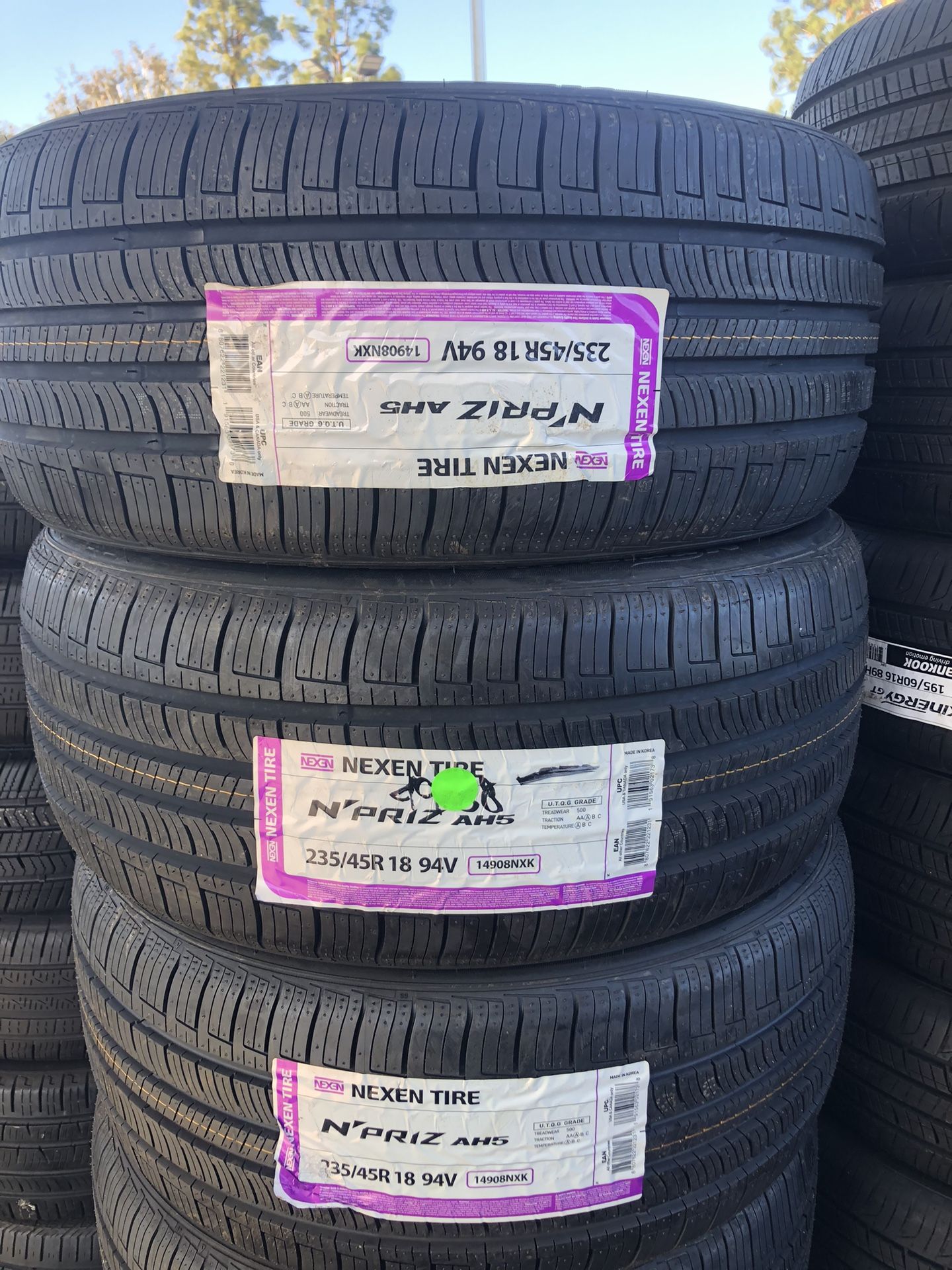 235/45/18 Nexen 4 New Tires Installed