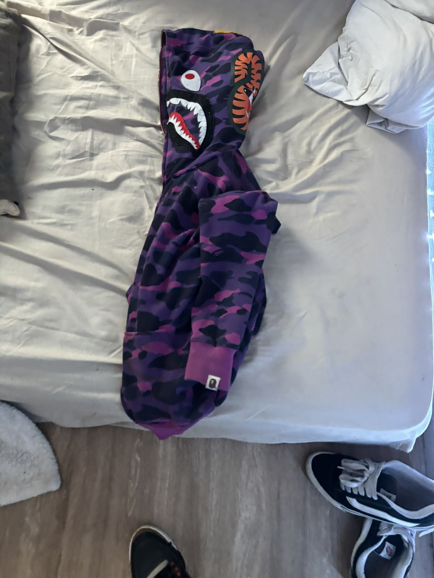 BAPE Shark Color Camo Full Zip Hoodie
