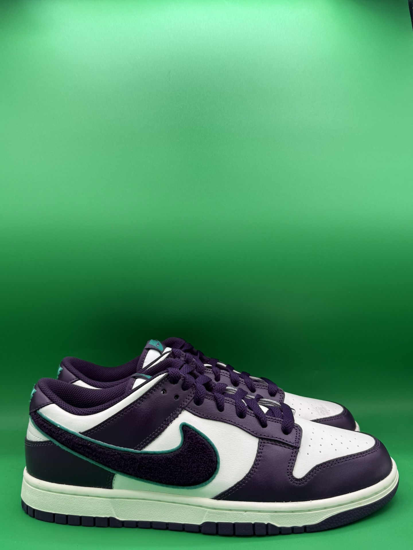 Nike Dunk Low “Chenille Swoosh Purple” Size 11 OG Box