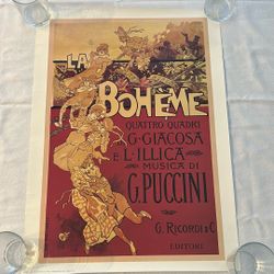 Vintage La Boheme Quattro Quadri di G. Giacosa e L. Illicia.