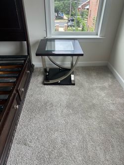 Woden king bed frame with matching side tables