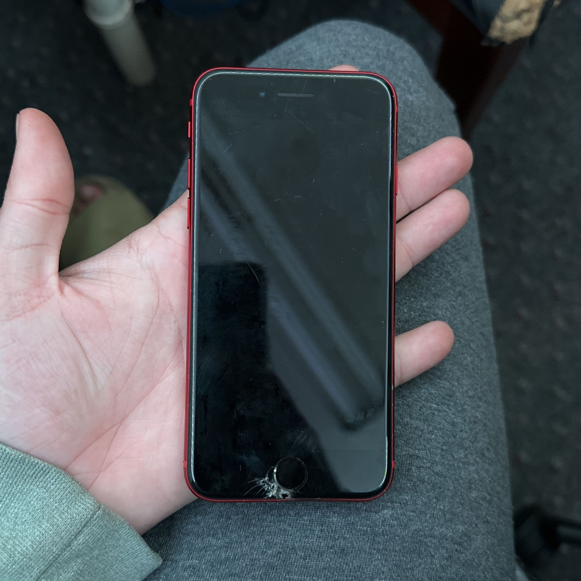 iPhone 8 Red Broken LCD