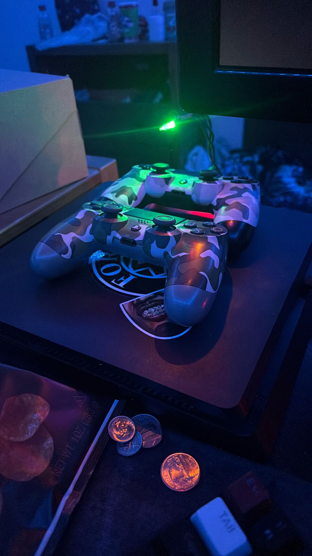 Slightly Used PS4, Runs Great,and Comes With Two Brand New Controllers.