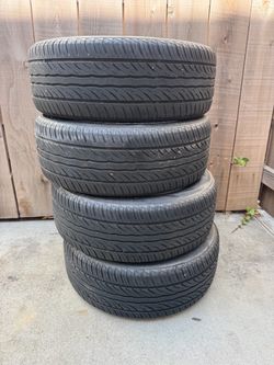 4 used tired with rims