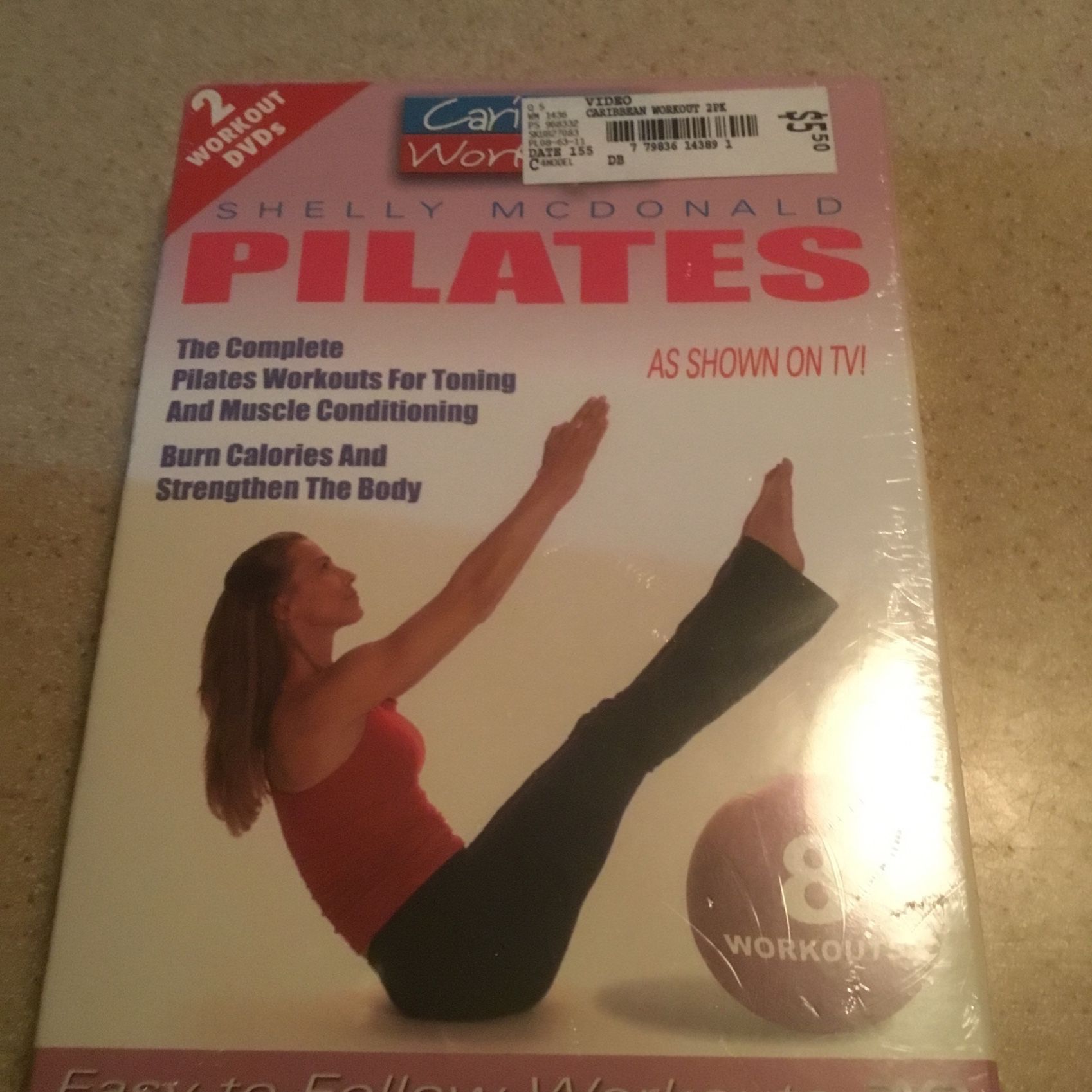 Pilates DVD's - 2 Workout Videos - Shelly McDonald - Brand New for