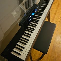 Casio Privia PX-S6000 88-Key Portable Digital Piano, stand, bench, and pedal included.   