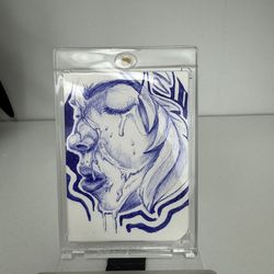 2x3.5 in Artist hand drawn Card by LANZARTSTUDIO