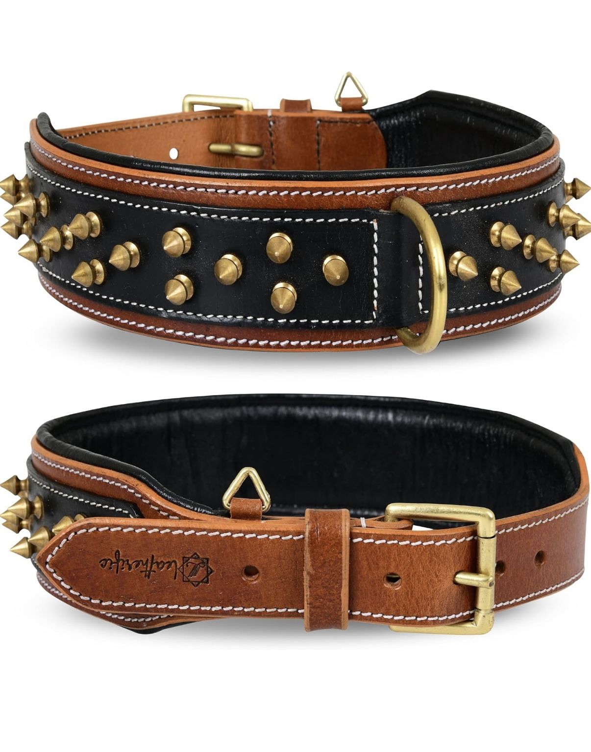 Genuine Leather Dog Collar by Leatherific