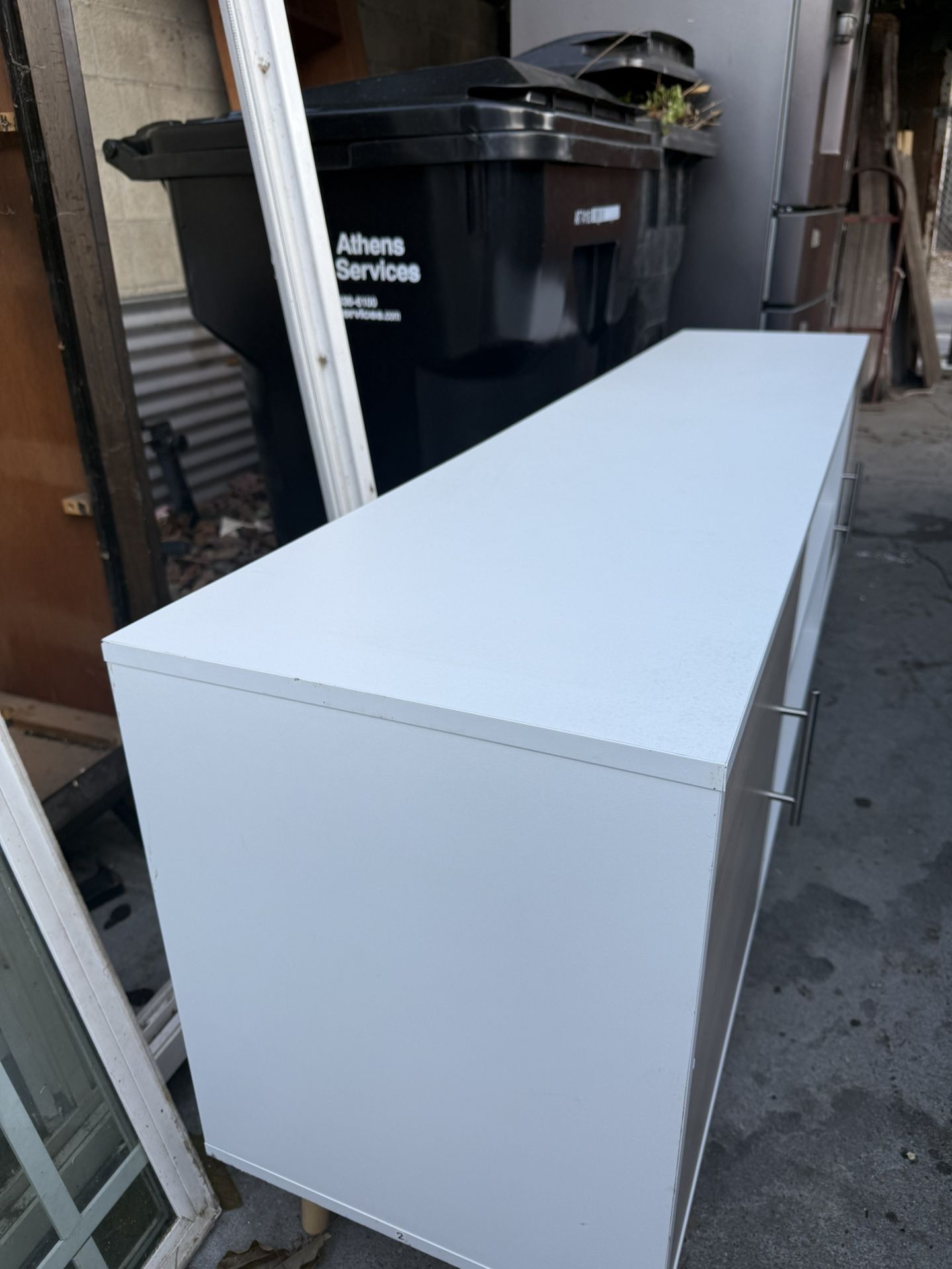 White TV STAND