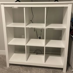 Like New White IKEA 9 Cube Organizer