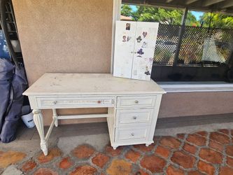 Curb Alert! Desk with jewelry cabinet