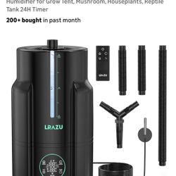 6L/1.59Gal Humidifier for Plants, Reptile Fogger Mister with Precise Temp & Humidity Probe/Expandable Hose, Smart Humidifier for Grow Tent, Mushroom, 