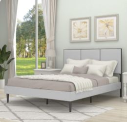 Grey Queen Size Bed Frame