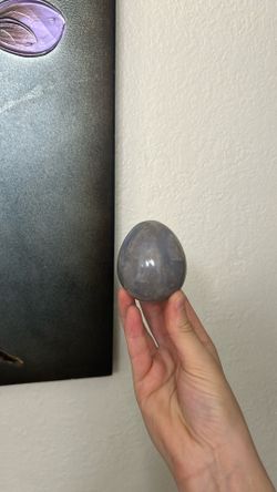 Blue Rose Quartz Egg Crystal